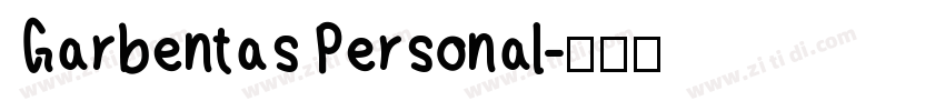 Garbentas Personal字体转换